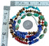 Southwest Sterling Silver And Multicolor Bead Necklace SX114999