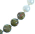 Multicolor And Genuine Sterling Silver Bead Necklace SX115000