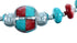 Multicolor Southwest Genuine Sterling Silver Bead Necklace SX115013