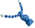Denim Lapis Sterling Silver Southwest Bear Bead Necklace SX115061