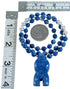 Denim Lapis Sterling Silver Southwest Bear Bead Necklace SX115061