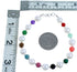 Southwestern Genuine Sterling Silver Multicolor Bead Bracelet RX115014