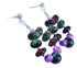 Southwest Multicolor Sterling Silver Bead Post Dangle Earrings RX115046