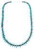 Sterling Silver Southwest Turquoise And Coral Bead Necklace SX115069