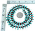 Sterling Silver Southwest Turquoise And Coral Bead Necklace SX115069