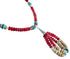 Southwestern Sterling Silver Multicolor Bead Necklace SX115087
