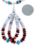 Multicolor Sterling Silver Southwestern Bead Necklace SX115086
