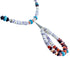 Multicolor Sterling Silver Southwestern Bead Necklace SX115086