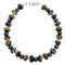 Tiger Eye Hematite Sterling Silver Bead Bracelet RX115102