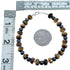 Tiger Eye Hematite Sterling Silver Bead Bracelet RX115102