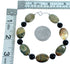 Onyx Rhyolite Sterling Silver Bead Bracelet RX115103