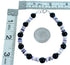 Onyx Botswana Sterling Silver Bead Bracelet RX115115