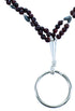 Garnet Hematite Southwest Sterling Silver Key Chain RX115127
