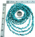 5-Strand Sterling Silver And Turquoise Southwest Bead Necklace SX115149