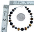 Southwest Sterling Silver Multicolor Bead Bracelet SX115165
