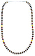 Multicolor Authentic Sterling Silver Southwest Bead Necklace RX115222
