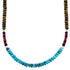 Multicolor Sterling Silver Southwest Bead Necklace RX115223