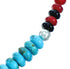 Multicolor Sterling Silver Southwest Bead Necklace RX115223