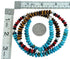 Multicolor Sterling Silver Southwest Bead Necklace RX115223