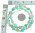 Aventurine and Amazonite Sterling Silver Bead Necklace RX115252