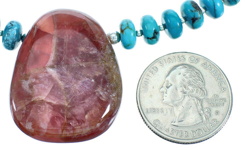 Multicolor Genuine Sterling Silver Bead Necklace RX115212