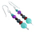 Sterling Silver Treasure Multicolor Bead Hook Dangle Earrings RX115197