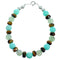 Multicolor Southwest Sterling Silver Bead Bracelet RX115201
