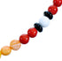 Multicolor And Authentic Sterling Silver Bead Necklace RX115213