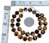 Sterling Silver Tiger Eye Bead Necklace SX115250