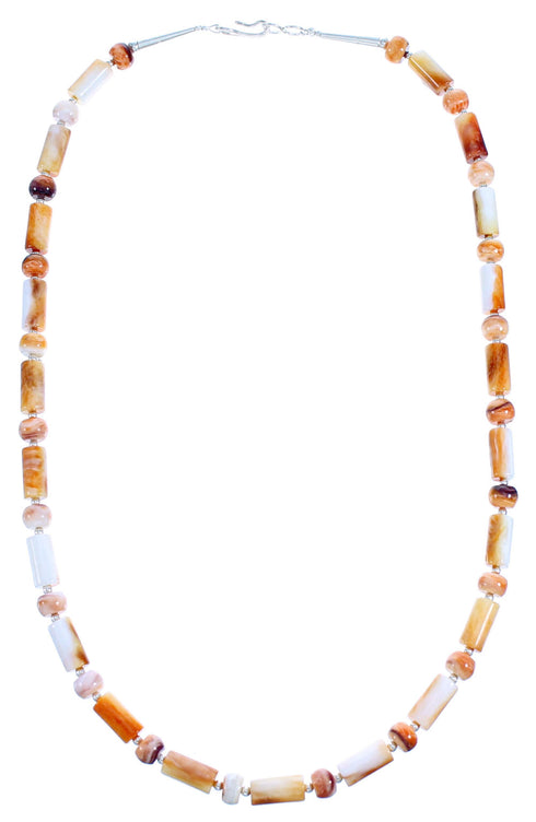 Sterling Silver And Oyster Shell Bead Necklace SX115284