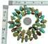 Authentic Sterling Silver Southwest Turquoise Bead Necklace SX115315