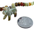 Sterling Silver New Jade And Jasper Horse Bead Necklace SX115334