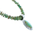 Navajo Sterling Silver And Turquoise Bead Necklace And Pendant Set SX115646