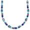 Authentic Sterling Silver Turquoise Southwest Bead Necklace SX115726