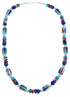 Authentic Sterling Silver Turquoise Southwest Bead Necklace SX115726