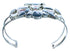 Sterling Silver Multicolor Zuni Thunderbird Cuff Bracelet SX115617