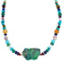Treasure Genuine Sterling Silver And Multicolor Bead Necklace DX115822
