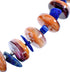 Genuine Sterling Silver Oyster Shell And Lapis Bead Necklace DX115835