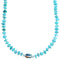Genuine Sterling Silver Multicolor Inlay Bead Necklace DX115807