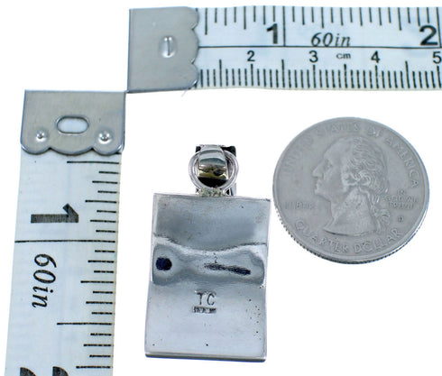 Native American Authentic Sterling Silver Pendant BX115744