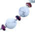 Oyster Shell and Howlite Genuine Sterling Silver Bead Necklace DX116463