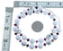 Oyster Shell and Howlite Genuine Sterling Silver Bead Necklace DX116463