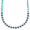 Southwest Genuine Sterling Silver Turquoise Hematite Bead Necklace DX116792