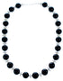 Onyx Fresh Water Pearl Sterling Silver Bead Necklace DX116855