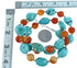 Authentic Sterling Silver Turquoise Fire Agate Bead Necklace BX116263