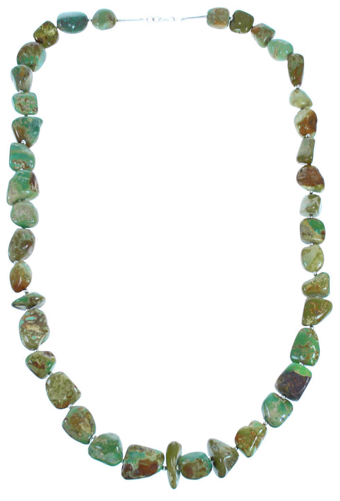 Sterling Silver Turquoise Bead Necklace BX116271