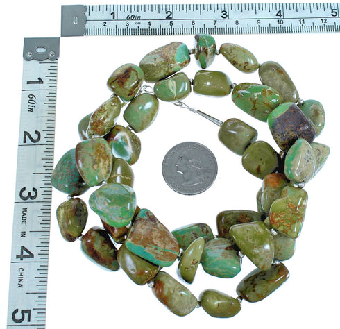 Sterling Silver Turquoise Bead Necklace BX116271