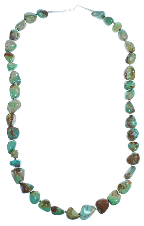Sterling Silver Turquoise Bead Necklace BX116283