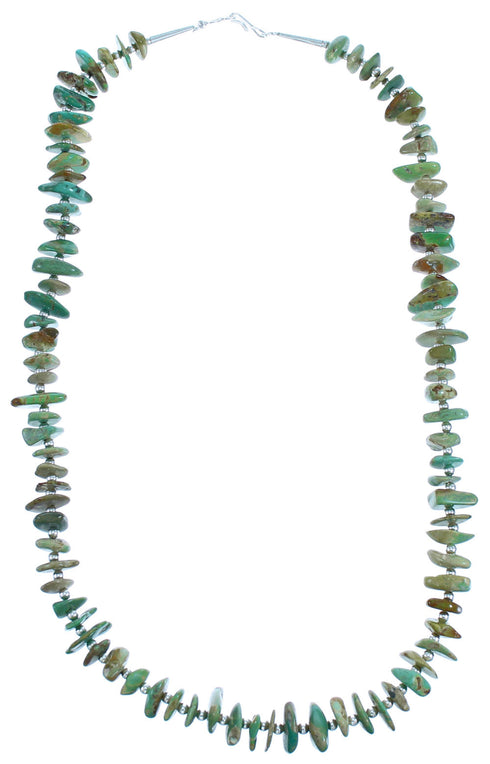 Sterling Silver Turquoise Bead Necklace BX116295