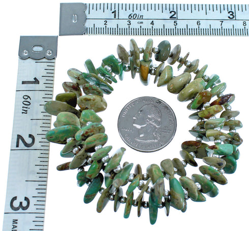 Sterling Silver Turquoise Bead Necklace BX116295